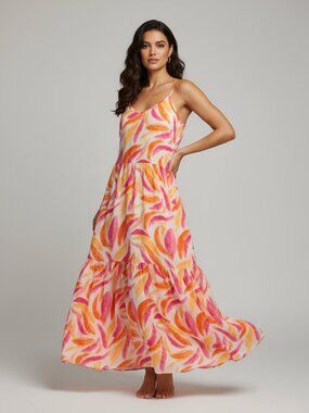LuLaRoe • Resort Wear • Carina Tiered Maxi Dress • Swimsuit Coverup